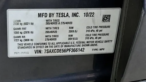 2023 Tesla Model X 7SAXCDE56PF366142