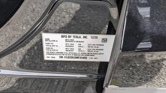 2021 Tesla Model X 5YJXCDE28MF324800