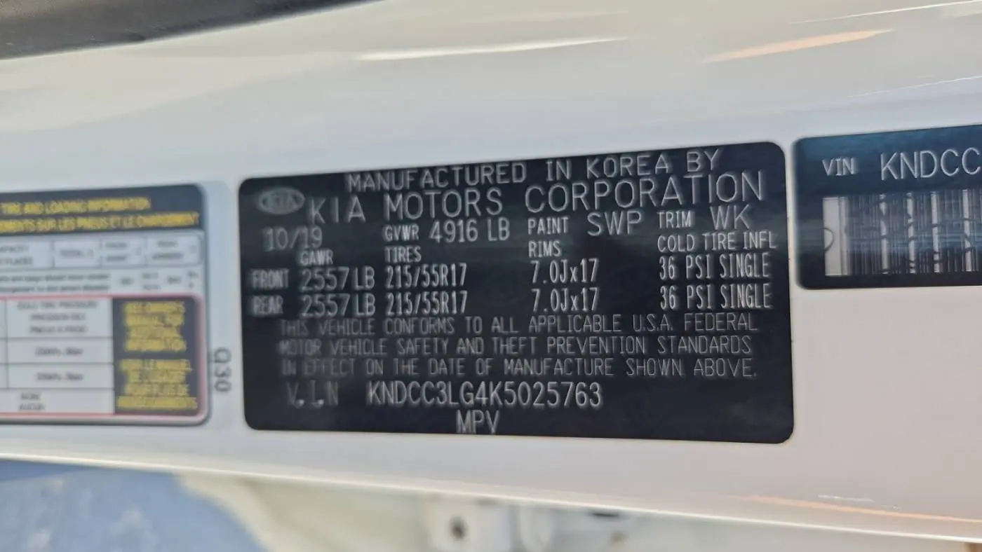 2019 Kia NIRO EV KNDCC3LG4K5025763