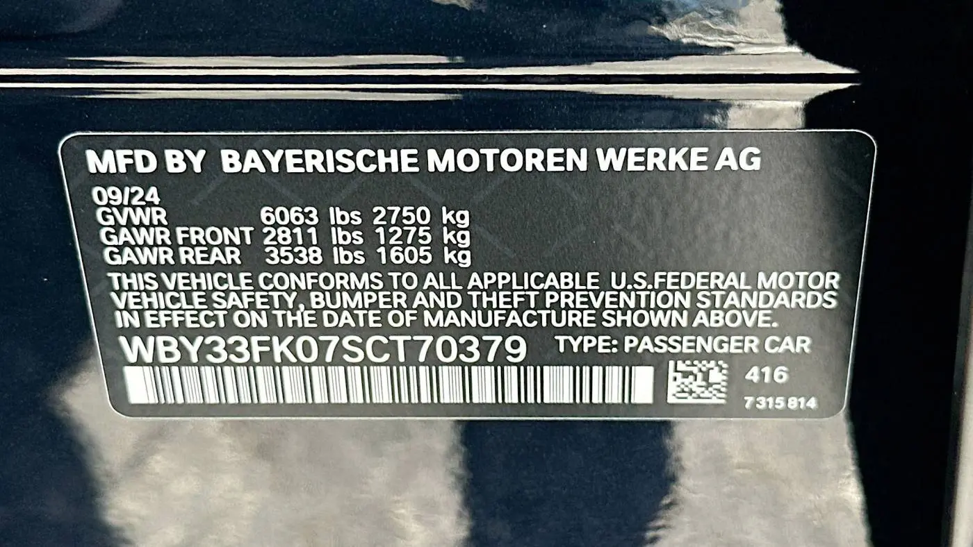 2025 BMW i5 WBY33FK07SCT70379