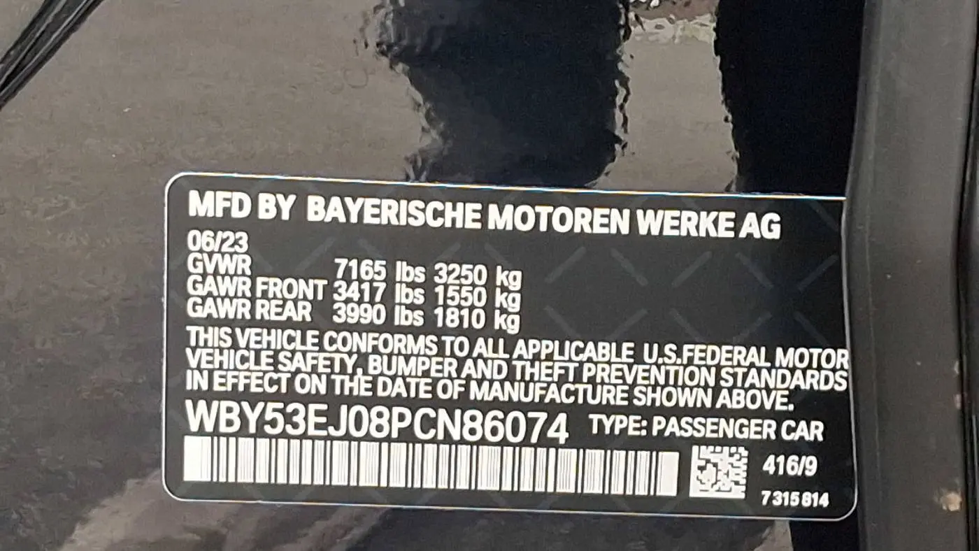 2023 BMW i7 WBY53EJ08PCN86074