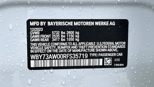 2024 BMW i4 WBY73AW00RFS35719
