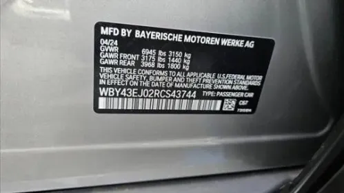 2024 BMW i7 WBY43EJ02RCS43744