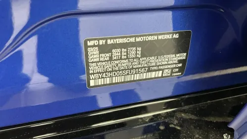 2025 BMW i4 WBY43HD05SFU91567