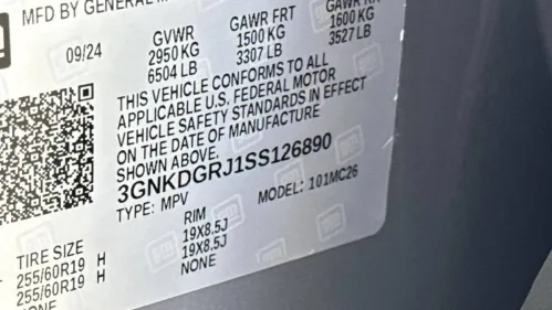 2025 Chevrolet Blazer EV 3GNKDGRJ1SS126890
