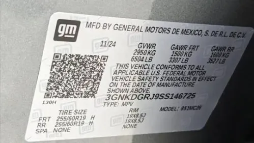 2025 Chevrolet Blazer EV 3GNKDGRJ9SS146725