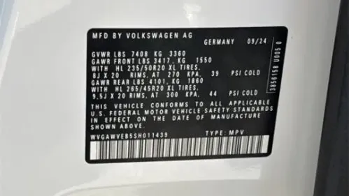 2025 Volkswagen ID.Buzz WVGAWVEB5SH011439