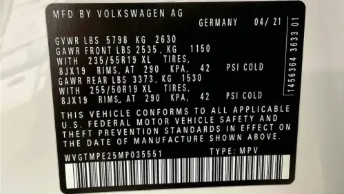 2021 Volkswagen ID.4 WVGTMPE25MP035551