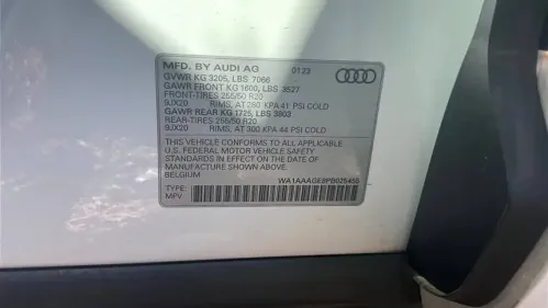 2023 Audi e-tron WA1AAAGE8PB025455