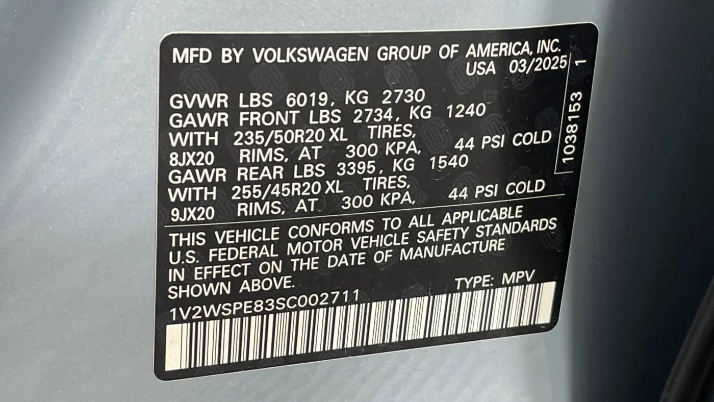 2025 Volkswagen ID.4 1V2WSPE83SC002711
