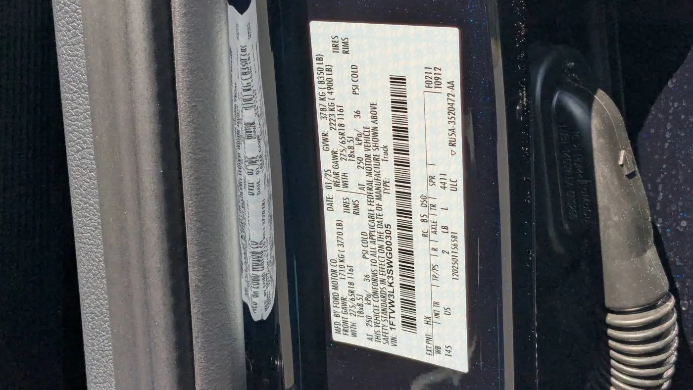 2025 Ford F-150 Lightning 1FTVW3LK3SWG00305