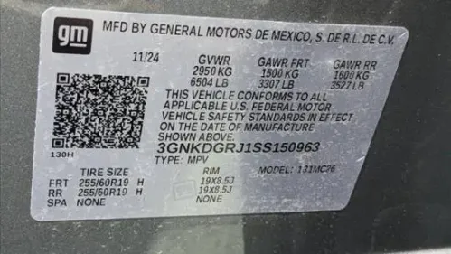2025 Chevrolet Blazer EV 3GNKDGRJ1SS150963
