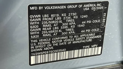 2025 Volkswagen ID.4 1V2WSPE87SC003540