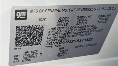 2025 Chevrolet Blazer EV 3GNKDGRJ2SS173832