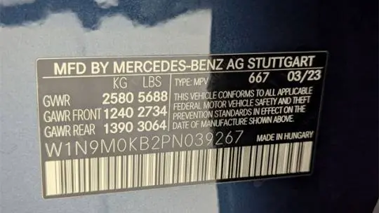 2023 Mercedes EQB W1N9M0KB2PN039267