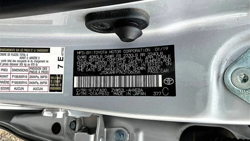 2019 Toyota Prius Prime JTDKARFP7K3106056