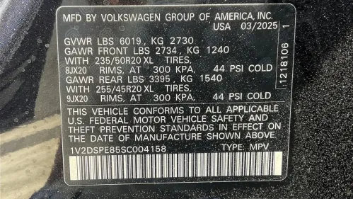 2025 Volkswagen ID.4 1V2DSPE85SC004158