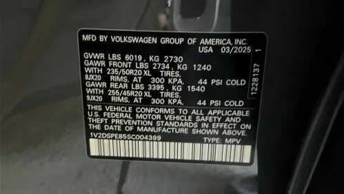 2025 Volkswagen ID.4 1V2DSPE85SC004399