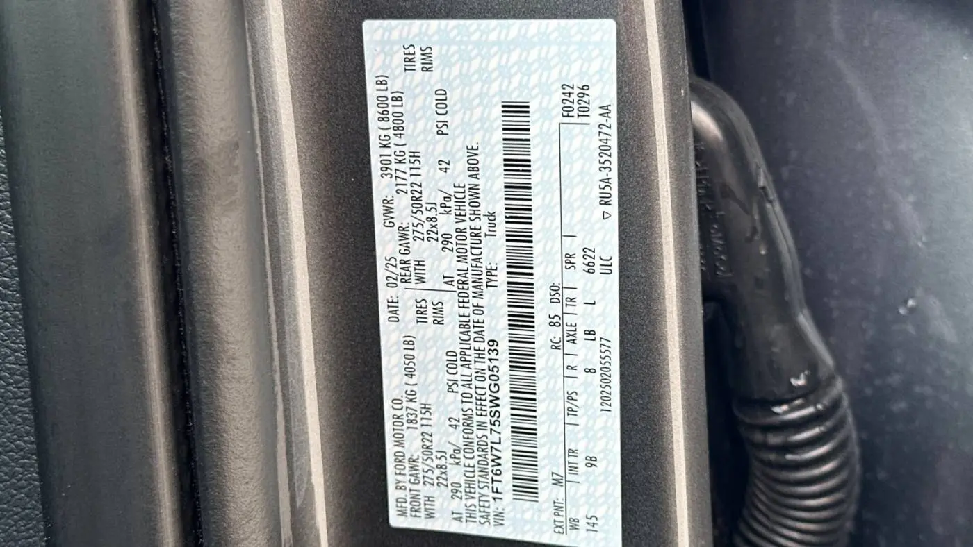 2025 Ford F-150 Lightning 1FT6W7L75SWG05139