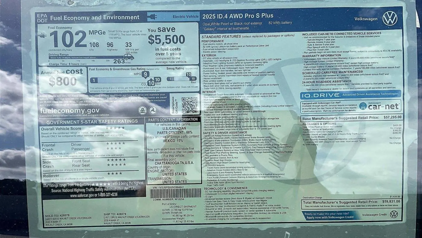 2025 Volkswagen ID.4 1V2JSPE82SC004041