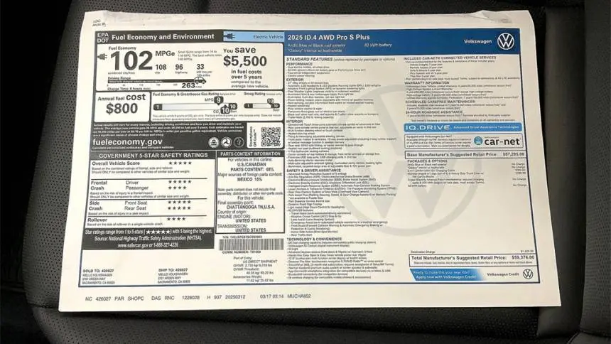 2025 Volkswagen ID.4 1V2JSPE87SC003905