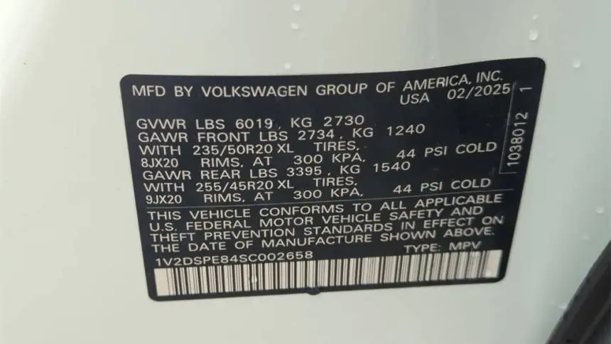 2025 Volkswagen ID.4 1V2DSPE84SC002658