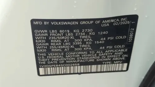 2025 Volkswagen ID.4 1V2DSPE84SC002658