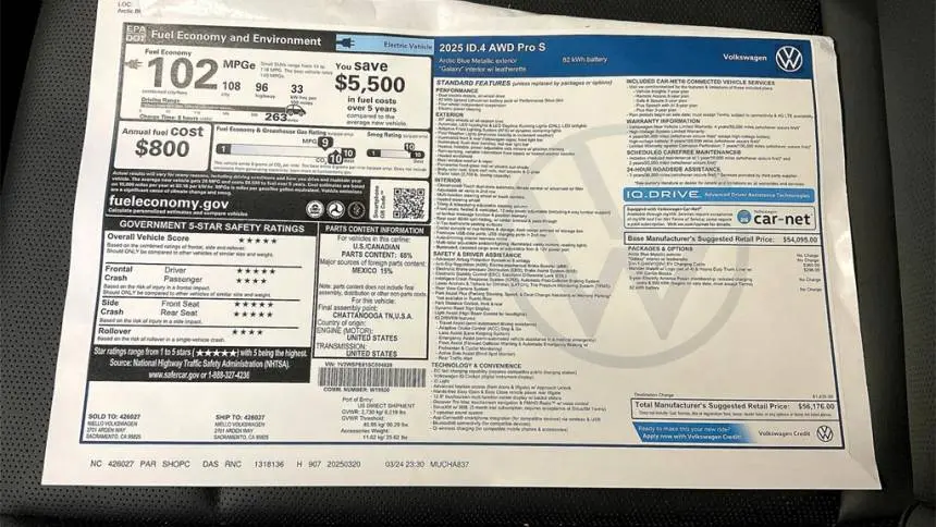 2025 Volkswagen ID.4 1V2WSPE81SC004828