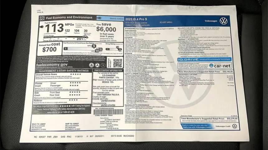 2025 Volkswagen ID.4 1V2VRPE8XSC003636