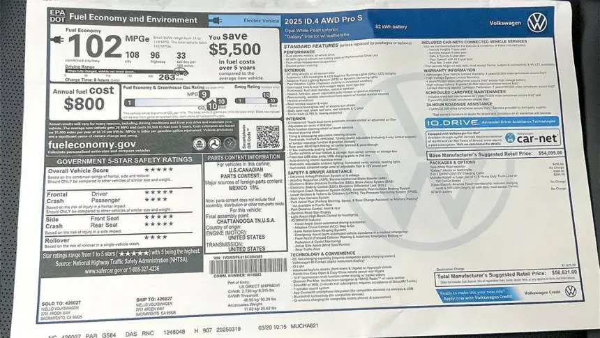 2025 Volkswagen ID.4 1V2WSPE81SC004585