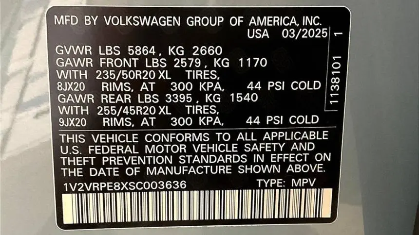 2025 Volkswagen ID.4 1V2VRPE8XSC003636