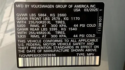 2025 Volkswagen ID.4 1V2VRPE8XSC003636