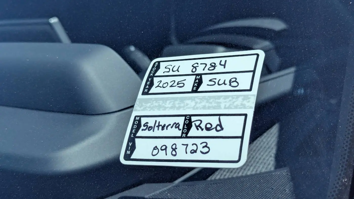 2025 Subaru Solterra JTMABABA1SA098723