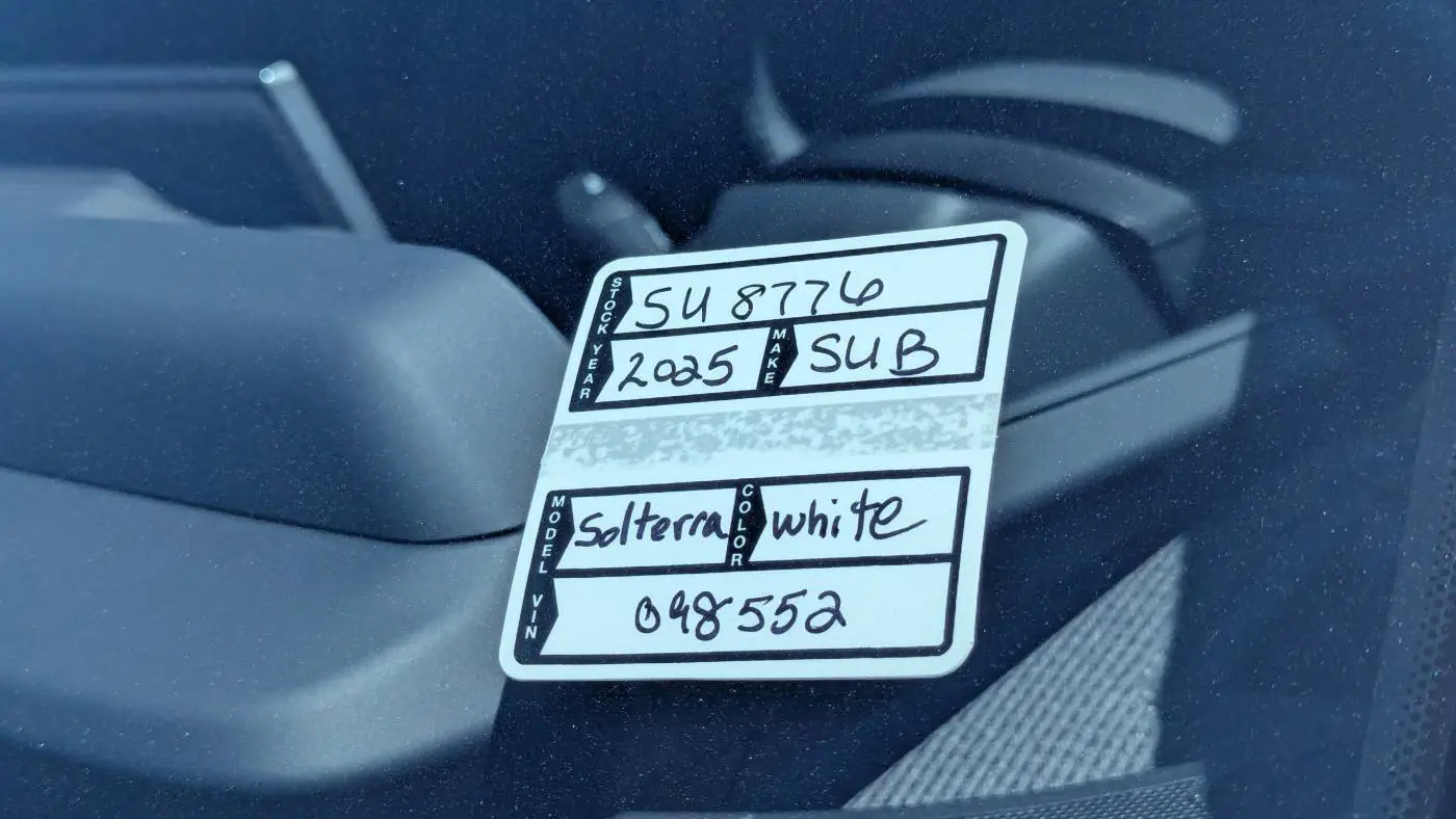2025 Subaru Solterra JTMABABA0SA098552