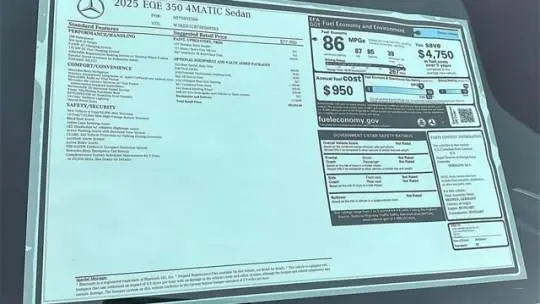 2025 Mercedes EQE Sedan W1KEG1CB7SF069553