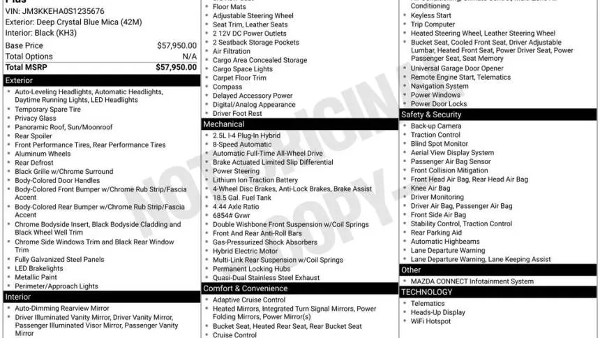 2025 Mazda CX-90 JM3KKEHA0S1235676