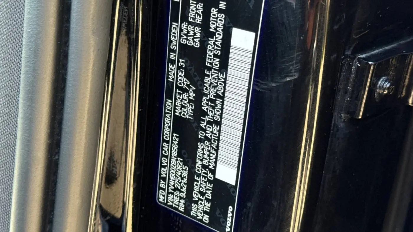 2022 Volvo XC90 YV4H600Z8N1856421