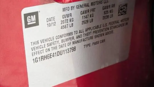 2013 Chevrolet VOLT 1G1RH6E41DU113798