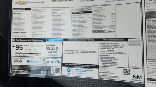 2025 Chevrolet Blazer EV 3GNKDGRJ5SS125824