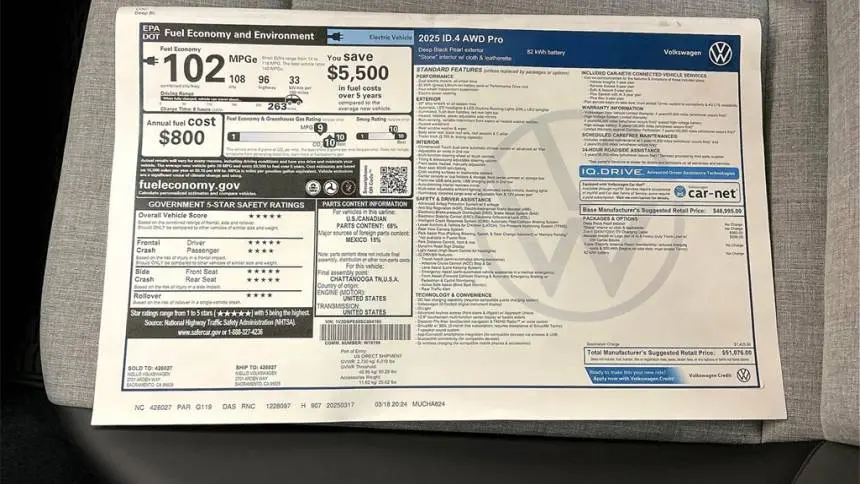 2025 Volkswagen ID.4 1V2DSPE80SC004195