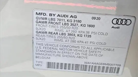 2021 Audi e-tron WA1AAAGE6MB007709