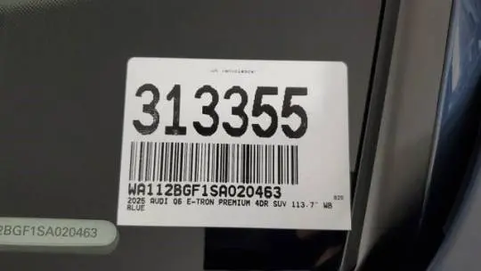 2025 Audi Q6 e-tron WA112BGF1SA020463