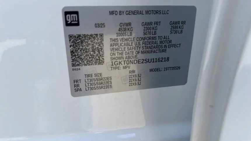 2025 GMC HUMMER EV SUV 1GKT0NDE2SU116218
