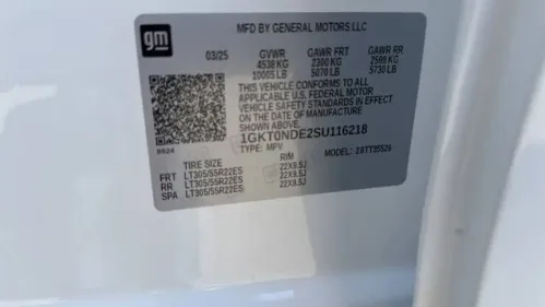 2025 GMC HUMMER EV SUV 1GKT0NDE2SU116218