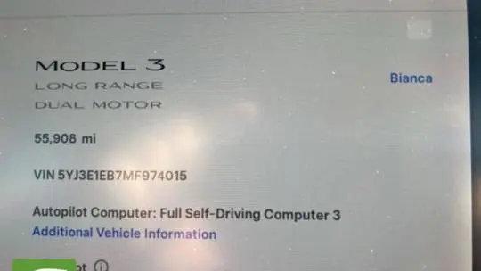 2021 Tesla Model 3 5YJ3E1EB7MF974015