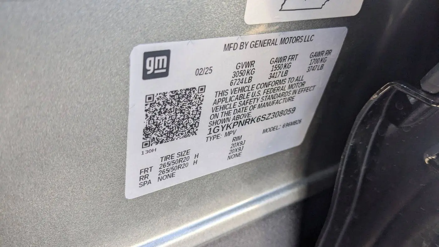 2025 Cadillac Lyriq 1GYKPNRK6SZ308059