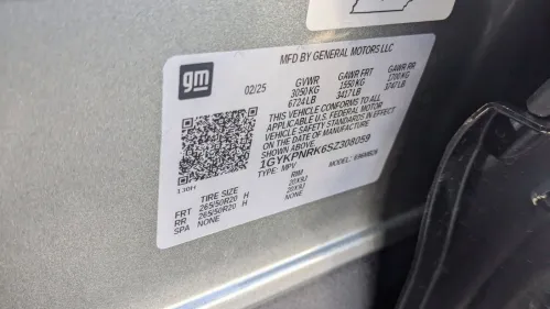 2025 Cadillac Lyriq 1GYKPNRK6SZ308059