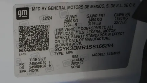 2025 Cadillac OPTIQ 3GYK3BMR1SS166294