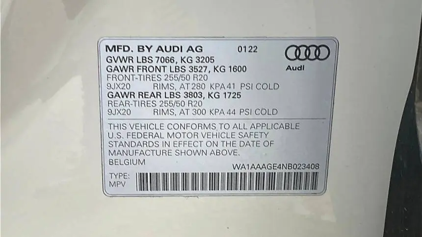 2022 Audi e-tron WA1AAAGE4NB023408