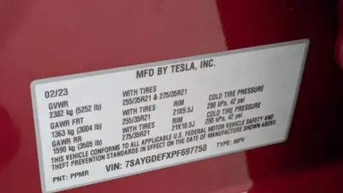 2023 Tesla Model Y 7SAYGDEFXPF697758